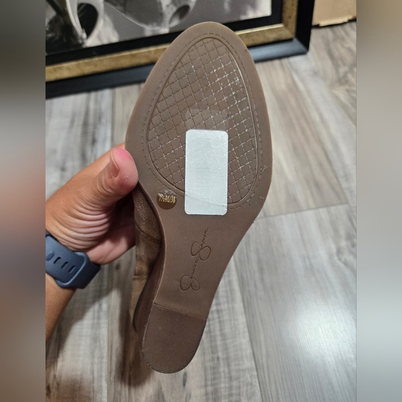 Women's NEW Jessica Simpson Ciandra Wedge Ankle Boots Booties Shoes Size 7.5 Tan - Picture 15 of 15